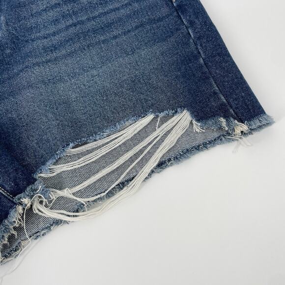 NEW Calvin Klein High Rise Cut-off Blue Denim Short Women's Size 10/30‎ Ripped - Picture 5 of 9